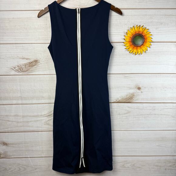 kenneth cole new york hilary ruched navy sheath dress 6 - Picture 2 of 3